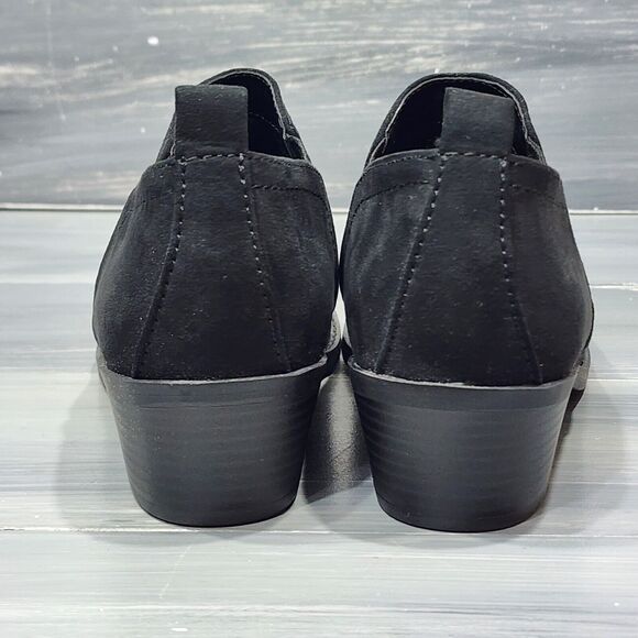 Style&co Raniaa Booties Black Block Heel Ankle Boots 5.5 M - Picture 5 of 12